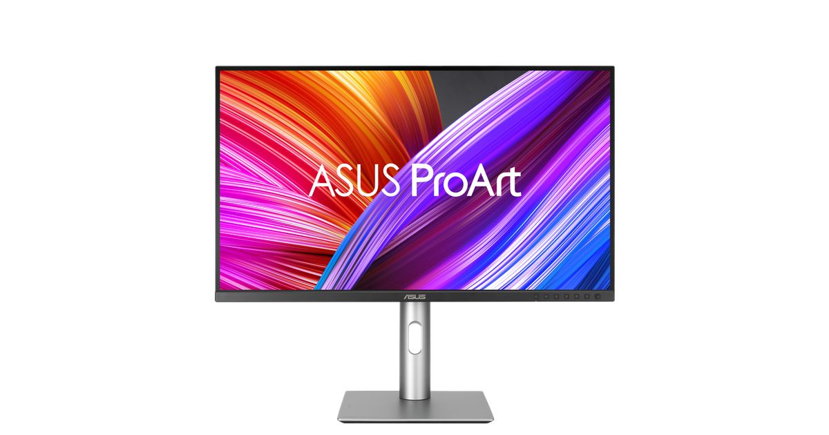 ASUS PA279CRV monitor, front view with stand